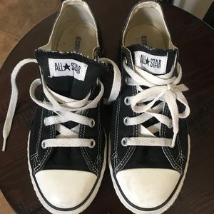 Black and a white convers